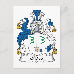 O'Dea oder Day Familienwappen Postkarte
