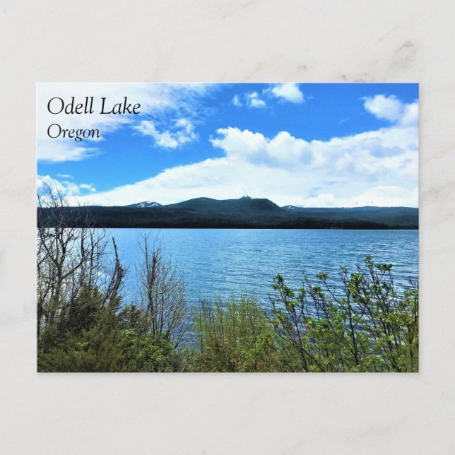 Odell Lake, OR Postkarte (Vorderseite)