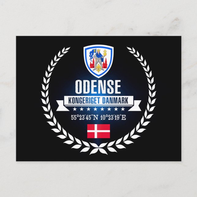 Odense Postkarte (Vorderseite)