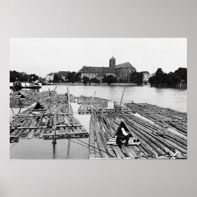 Oder Breslau Polen, c.1910 Poster (Vorne)