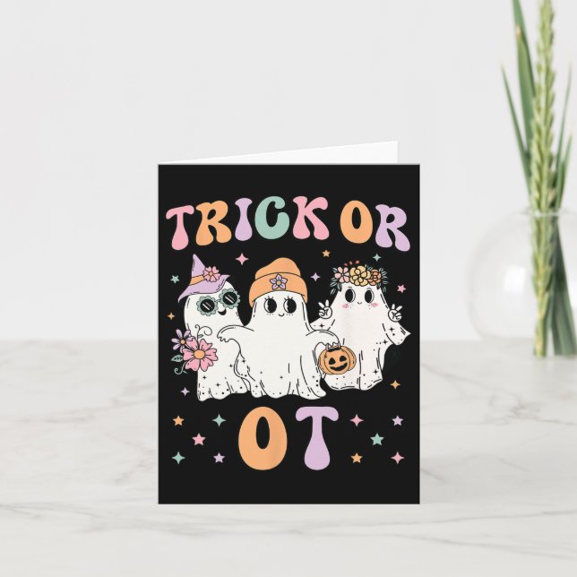Oder ein Arbeitstherapeut Halloween Gho Karte (Vorderseite)