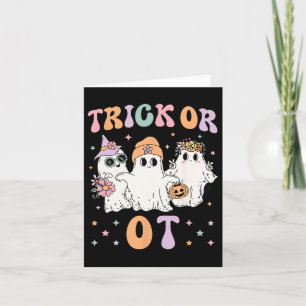 Oder ein Arbeitstherapeut Halloween Gho Karte