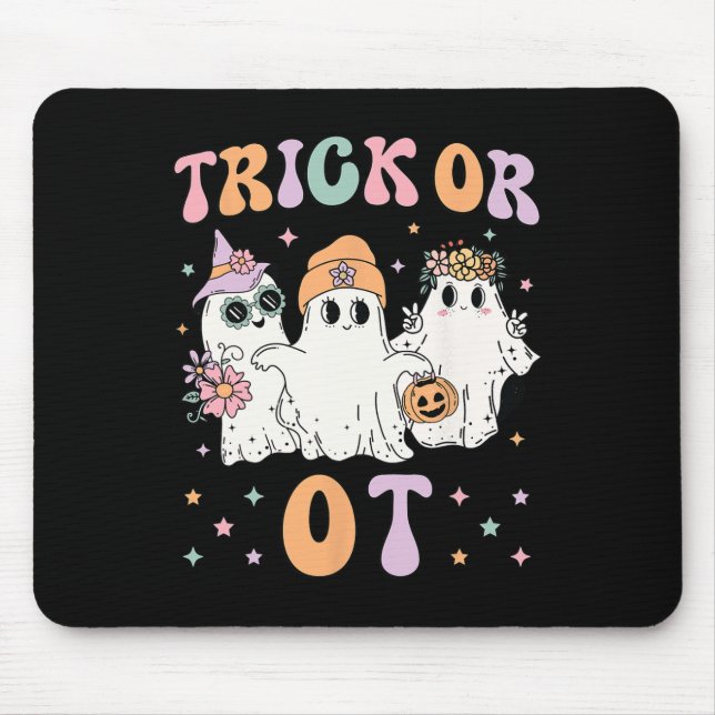 Oder ein Arbeitstherapeut Halloween Gho Mousepad (Vorne)