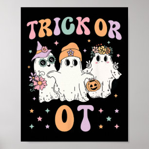 Oder ein Arbeitstherapeut Halloween Gho Poster