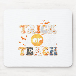 Oder lehren Groovy Lehrer Halloween Retro Floral G Mousepad