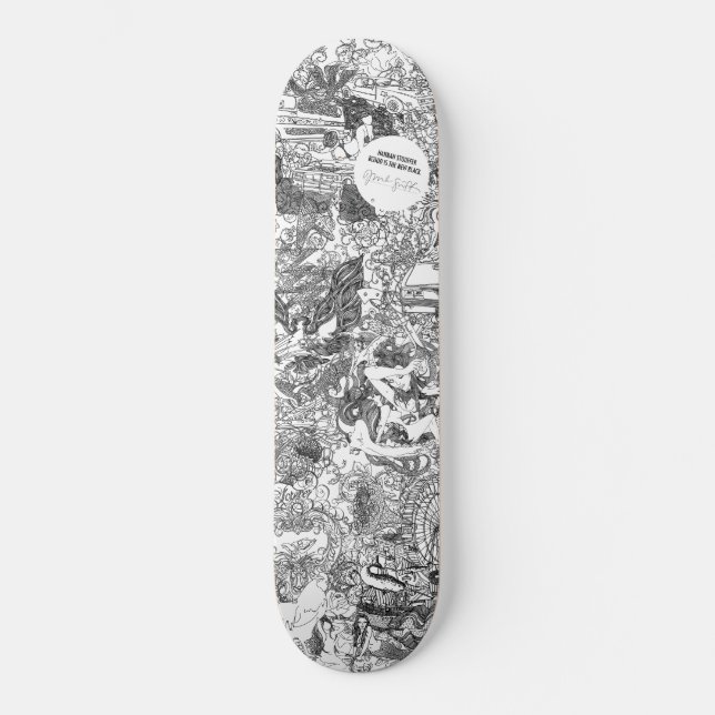 Oder Noir durch Hannah Stouffer Skateboard (Vorderseite)
