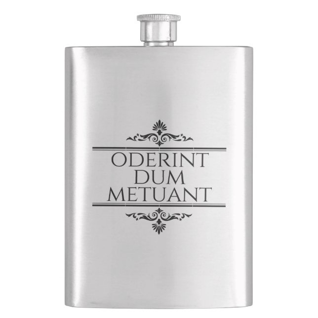 Oderint Dum Metuant Flachmann (Vorderseite)