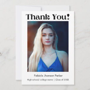 %odern Script Abschluss Dankeschön-Nachricht Dankeskarte