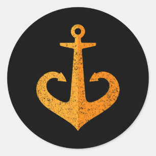 Odesa Odessa Anker Emblem Symbol Ukraine Ukr Runder Aufkleber
