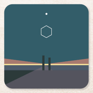 ODESZA ein Moment-auseinander Deluxe Rechteckiger Pappuntersetzer