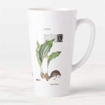 Odfish Shellfish Latte Mug, White Ceramic Tall Mug