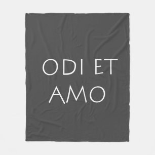 Odi et amo fleecedecke