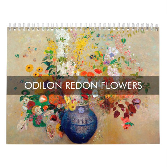 Odilon Redon Blumen Kalender (Titelbild)