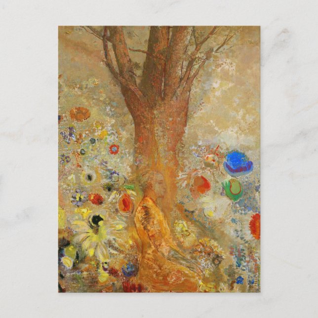 Odilon Redon Buddha in seiner Jugend Postkarte (Vorderseite)