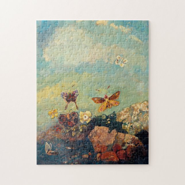 Odilon Redon Butterfys Vintage Symbolismus Kunst (Vertikal)