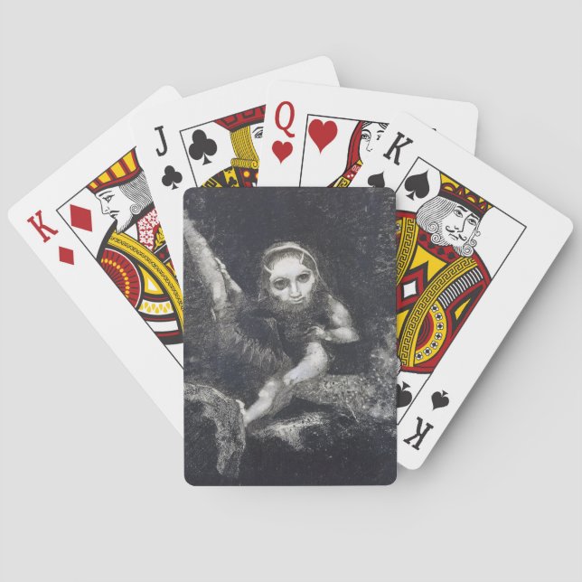 Odilon Redon, Caliban, 1881  Spielkarten (Rückseite)