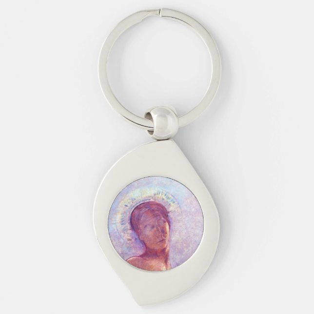 Odilon Redon, closed eyes 1889 Schlüsselanhänger (Vorderseite)