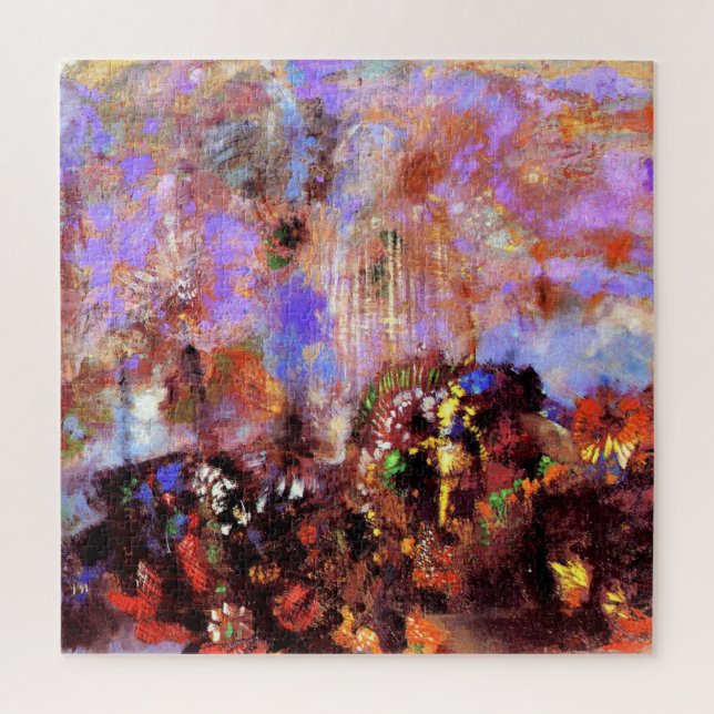 Odilon Redon Gemälde - Zusammensetzung, Blume (Vertikal)