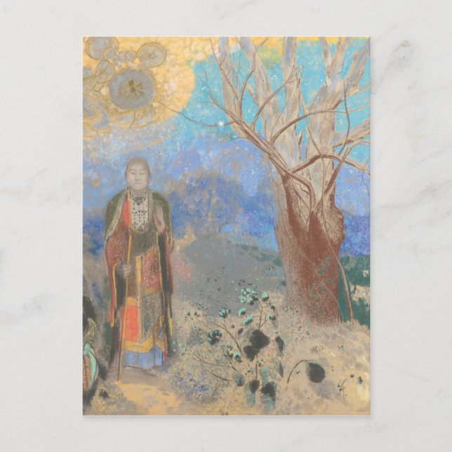 Odilon Redon: Le Bouddha, der Buddha Postkarte (Vorderseite)