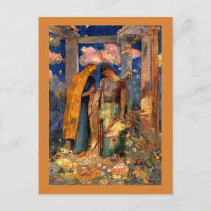 Odilon Redon - Mystikalische Unterhaltung Postkarte