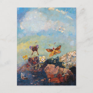 Odilon Redon, Schmetterlinge,1910 Postkarte