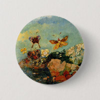 Odilon Redon - Schmetterlinge, berühmtes Bild,