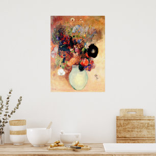 Odilon Redon - Schwarzer Klatschmohn Poster