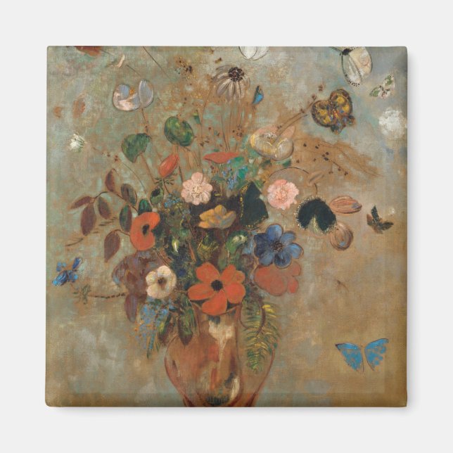 Odilon Redon Still Life mit Blume Magnet (Vorne)