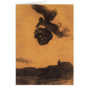 Odilon Redon- Teufel nehmen einen Kopf in der Luft