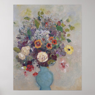 Odilon Redon - Vase Blumen Poster