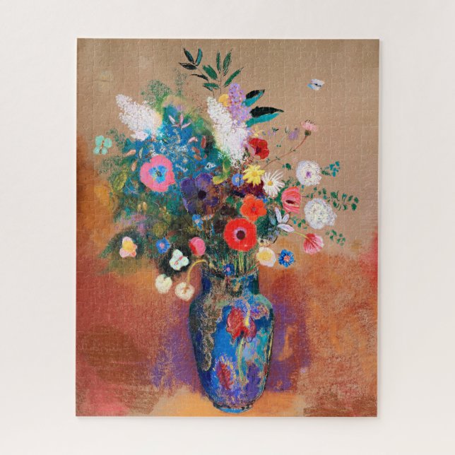 Odilon Redons Gemälde, Bouquet of Flowers, (Vertikal)
