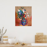 Odilon Redon's painting, Bouquet of Flowers, Poster<br><div class="desc">Bouquet of Flowers,  popular artwork by Odilon Redon.</div>