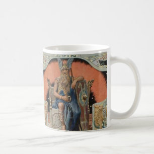 Odin avec la tasse de Huginn et de Muninn