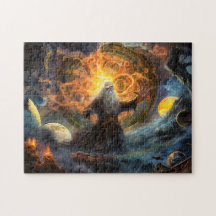Odin beim Formen einer neuen Welt nach Ragnarök