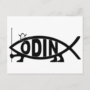 Odin Fish Postkarte