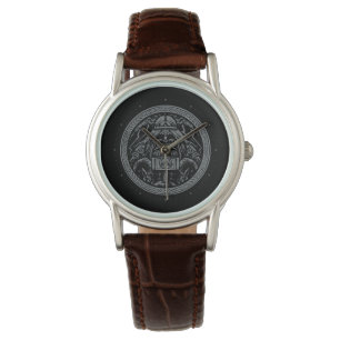 Odin Hammer runes ravens Viking Mythology Valhalla Armbanduhr