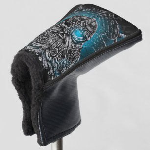Odin mit Raben und Schwertern Wikinger-Mythologie  Golf Headcover