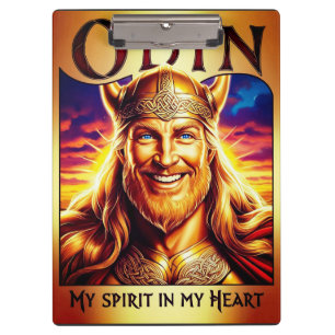 ODIN, MY SPIRIT IN MY HEART. KLEMMBRETT