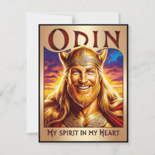 ODIN, MY SPIRIT IN MY HEART. POSTKARTE