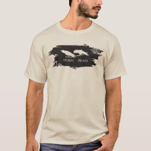 Odin-Rabe-Krähe-Wikinger-Mythologie Runen runisch T-Shirt