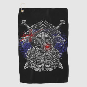 Odin-Raben-Schwerter Wikinger-Mythologie Australie Golfhandtuch