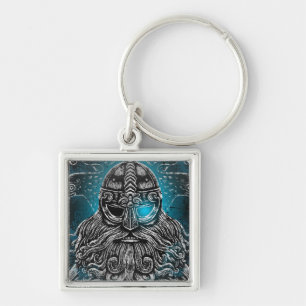Odin Raben und Schwerter Blau Leuchtendes Auge Nor Schlüsselanhänger