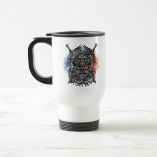 Odin ravens Schwerter Viking Mythology France Flag Reisebecher
