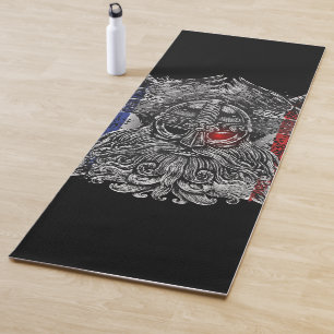 Odin ravens Schwerter Viking Mythology France Flag Yogamatte