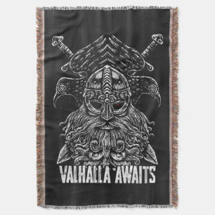 Odin ravens Viking Mythology Valhalla erwartet Decke