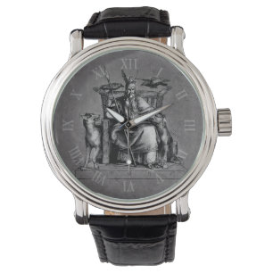 Odin ravens Viking Mythology Valhalla erwartet Sto Armbanduhr