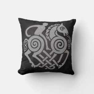 Odin Riding Sleipnir - Norse Mythology Viking Art Kissen