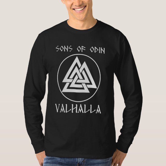 Odin Valhalla Walhalla Wotan Asgard Vikin T-Shirt (Vorderseite)