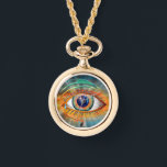 Odin's Eye Necklace Armbanduhr<br><div class="desc">Odin, the Norse God of war, battle, victory and death, was also the god of magic, poetry, prophecy and wisdom. He sacrificed one of his eyes in order to drink from the well of cosmic knowledge to gain deeper understanding of all things. The symbolism is that, by relinquishing a common...</div>