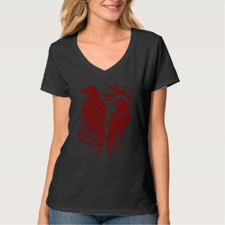 Odins Rabe Nordische Mythologie Wikinger Vögel Kel T-Shirt